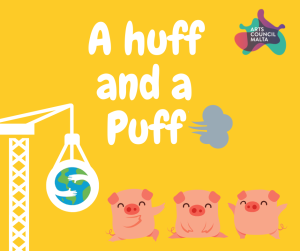 A Kids Dig Science | Huff and a Puff colorful poster